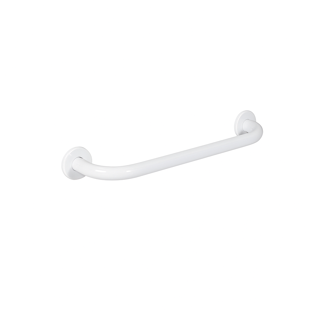 Barra de seguridad para baño color blanco|Disponible en 40 cm y 60 cm – Incluye tornillos y taquetes – Ideal para tina, inodoro o regadera