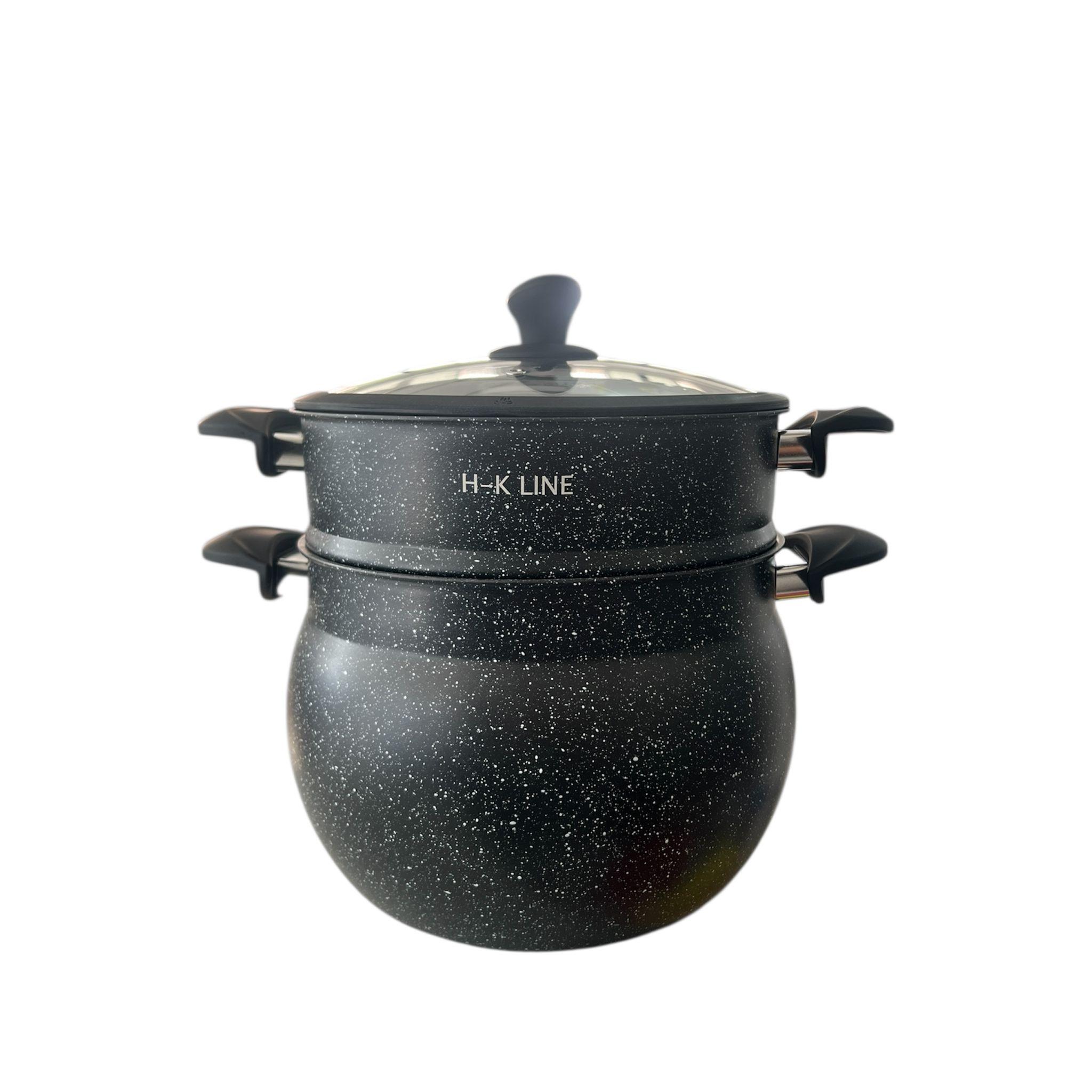 12 LITROS - 2 EN 1 - OLLA CUSCUSERA - COUS COUS - ANTIADHERENTE - COCINA A VAPOR - APTO PARA LAVAVAJILLAS - CUSCUS - SIN PFOA - APTO PARA TODO TIPO DE FUEGOS - APTO INDUCCION