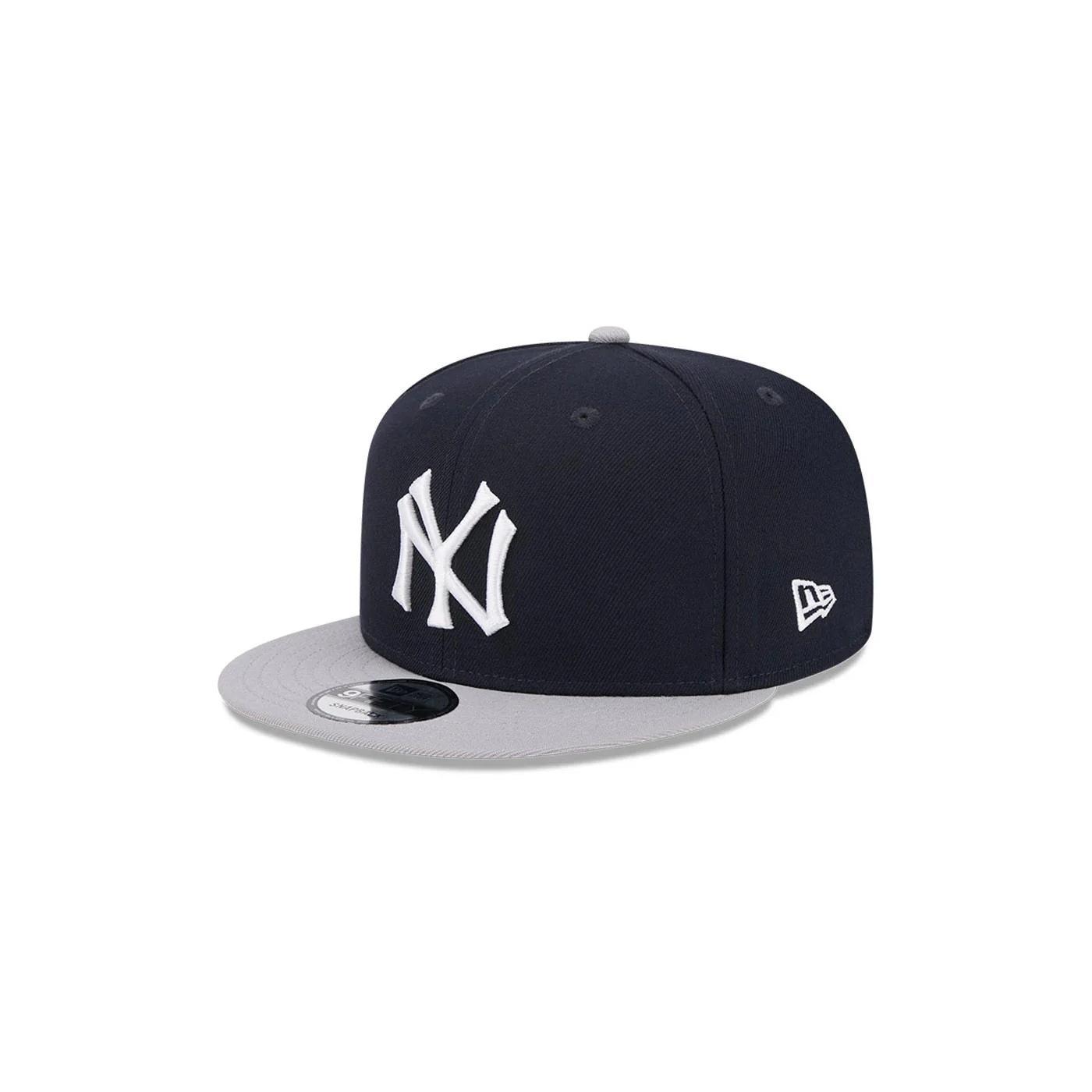 GORRA NEW ERA SNAPBACK MARINO GRIS YANKEES