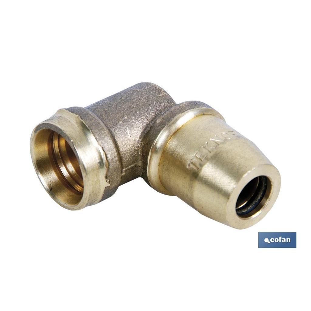 Cofan Codo Conector 90°+A5 para Tuberías - Suministros Industriales de Alta Calidad