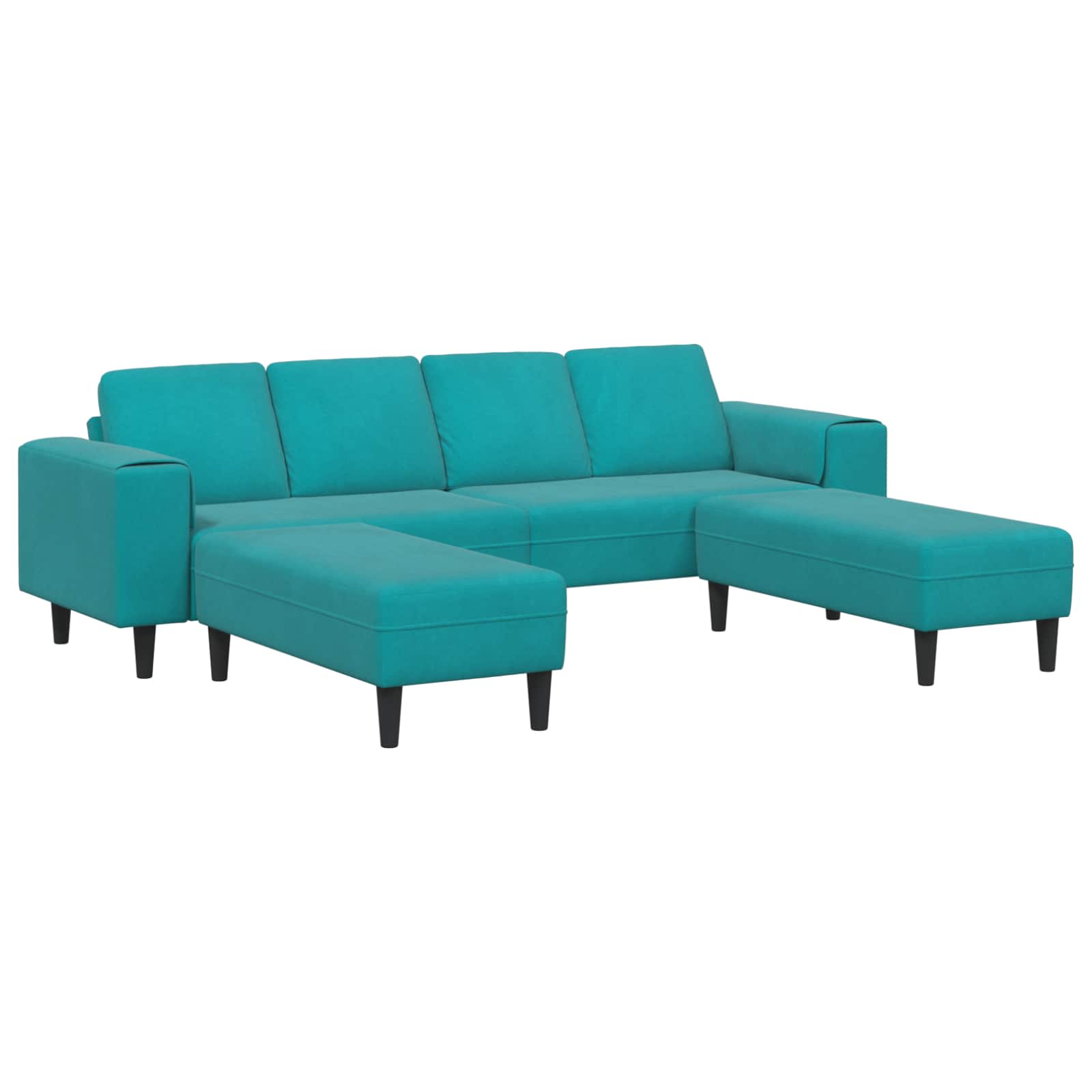 vidaXL Sofá de sala 3 uds. Multicolor