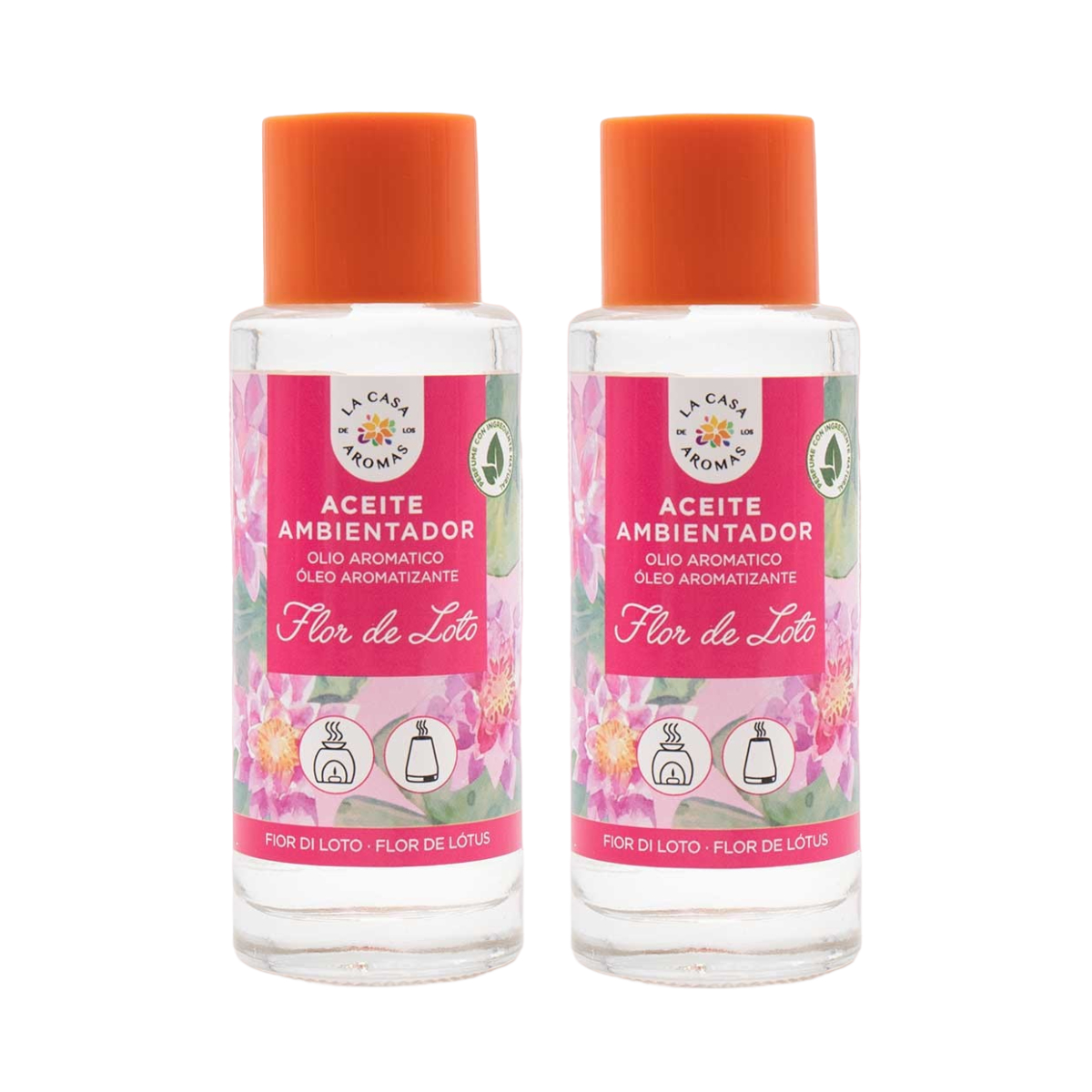 La Casa de los Aromas - 2x Aceite Esencial Ambientador Frutos rojos 55 ml quemador de esencia para el hogar, diferentes olores, 2 unds
