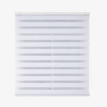 Estor Noche y Día Enrollable, Cortina Enrollable Tejido 100% Poliéster con Caja Superior Decorativa, Regulación de Luz y Privacidad, Fácil Instalación, Disponible en varios medidas y colores.