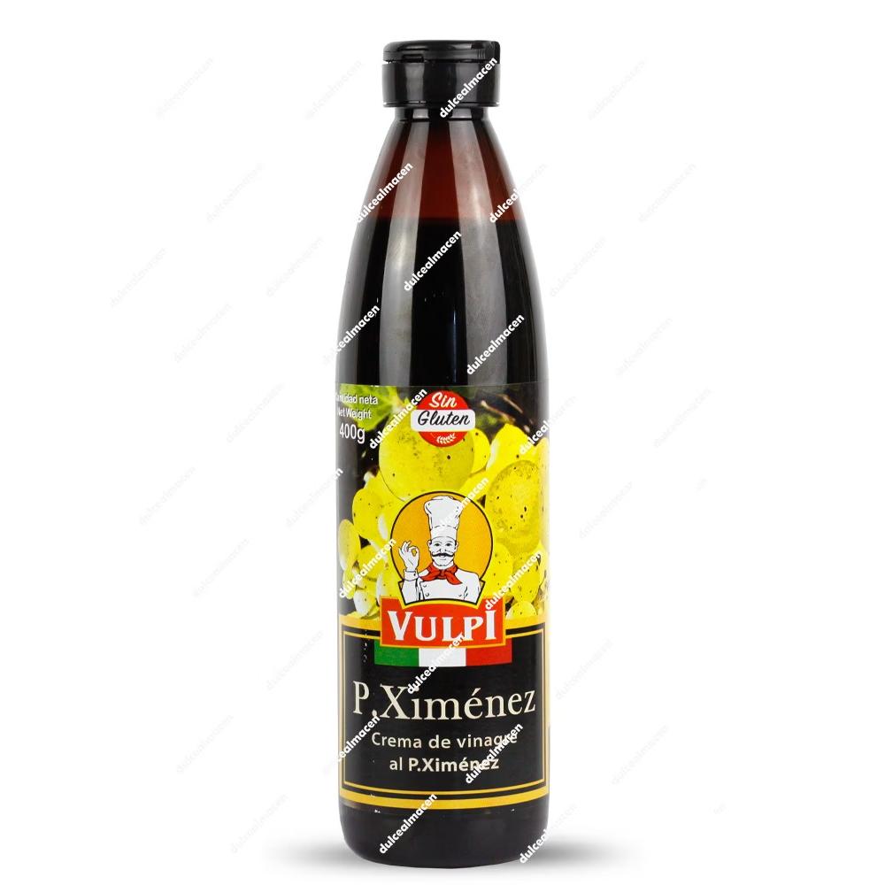 Crema de Vinagre al P.Ximénez Vulpi Botella de 400 g | Reducción Balsámica Dulce Sin Gluten