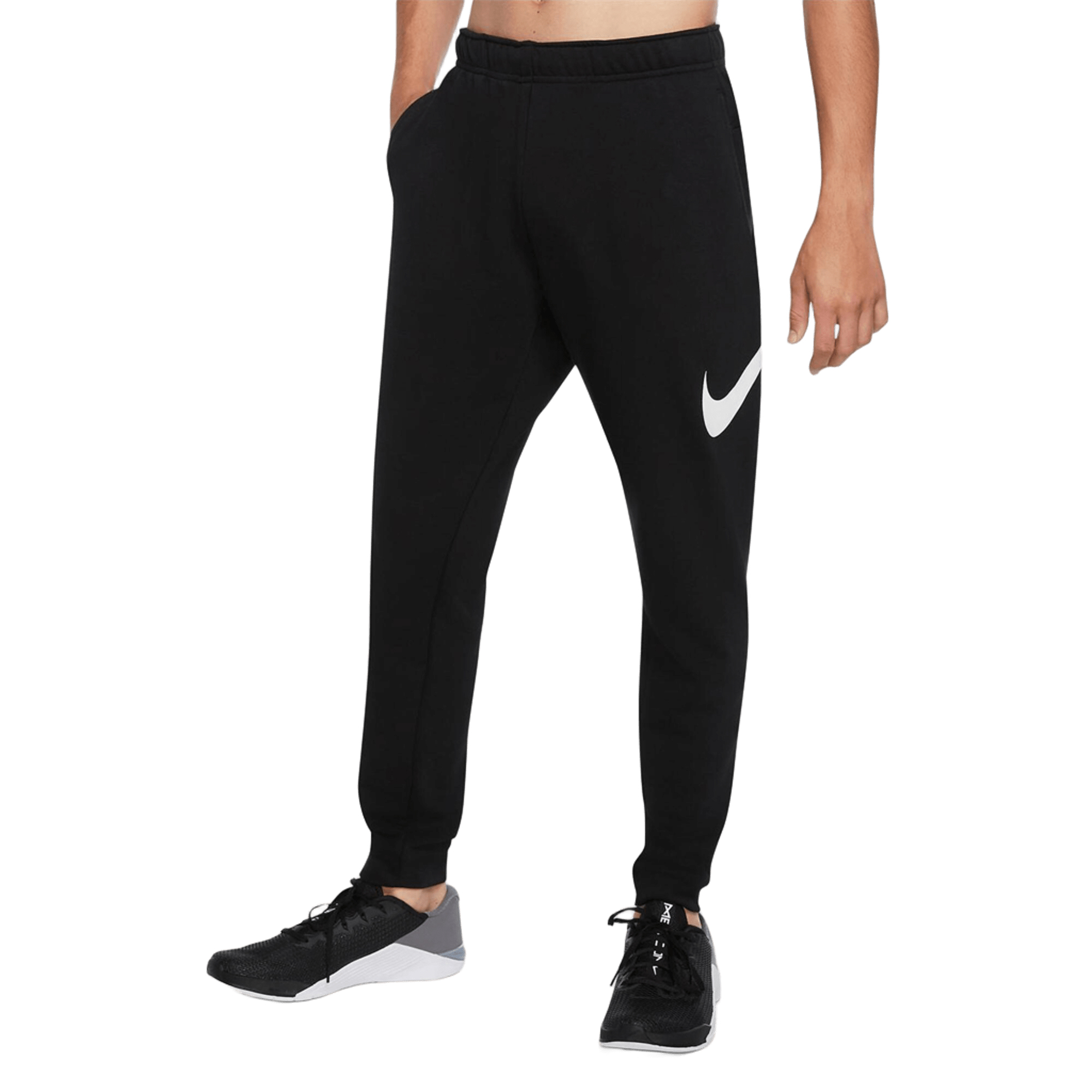 Pantalón de chándal Nike Dri-FIT para hombre - Jogger deportivo negro para entrenamiento, running y gimnasio - S