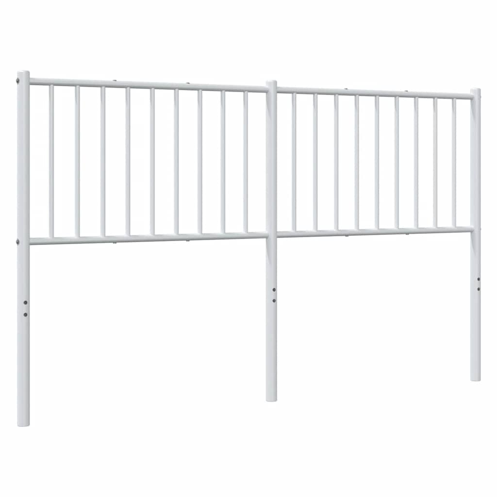 vidaXL Cabecero de repuesto de metal blanco 160 cm