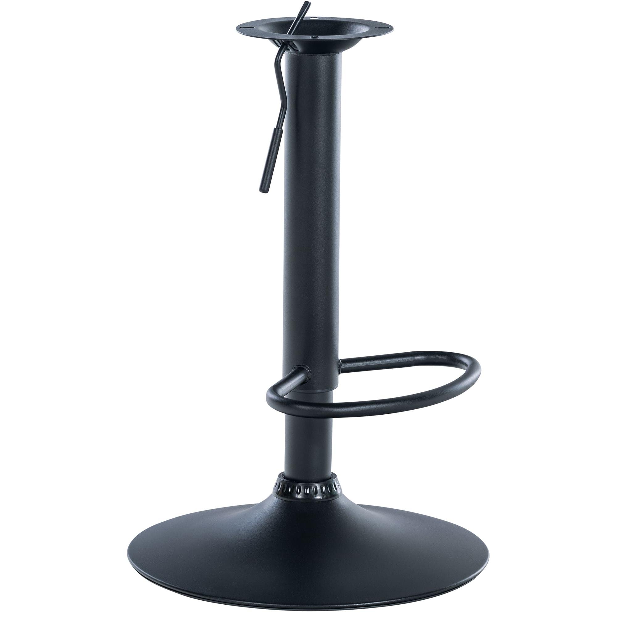 Base metlica de repuesto para taburetes de bar 8 x 8 cm Negro