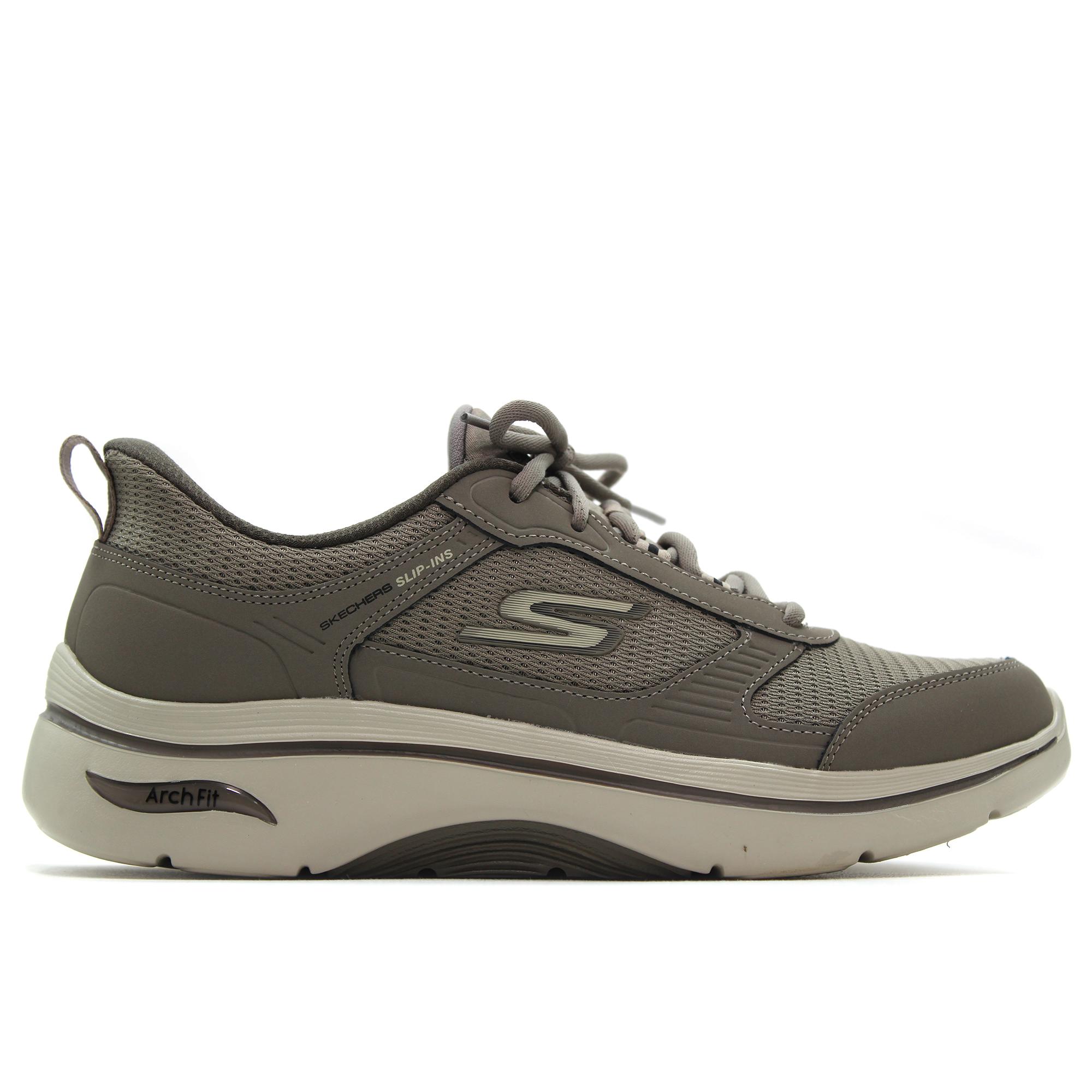 Skechers 216650 Sneakers de hombre,deportivas con cierre de cordones,malla,tela,rejilla,piel,suela ancha de goma, para caballero