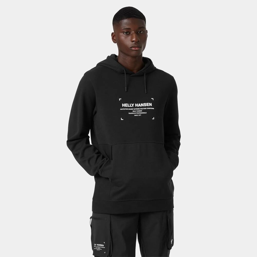 Sudadera Negra con capucha Helly Hansen Move Black