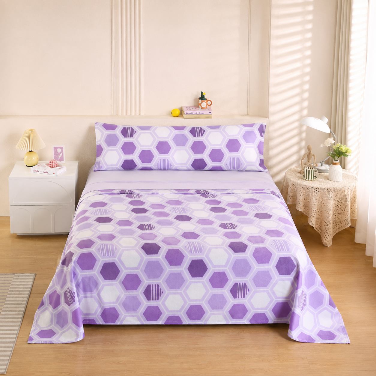 Juego de Sábanas Térmicas de Pirineo 3 y 4 Piezas, Sábanas de Invierno 100% Poliéster, Tacto Suave y Cálido, Bajera Ajustable 27 cm, Encimera y Funda de Almohada, Cama 90/105/135/150/180 cm