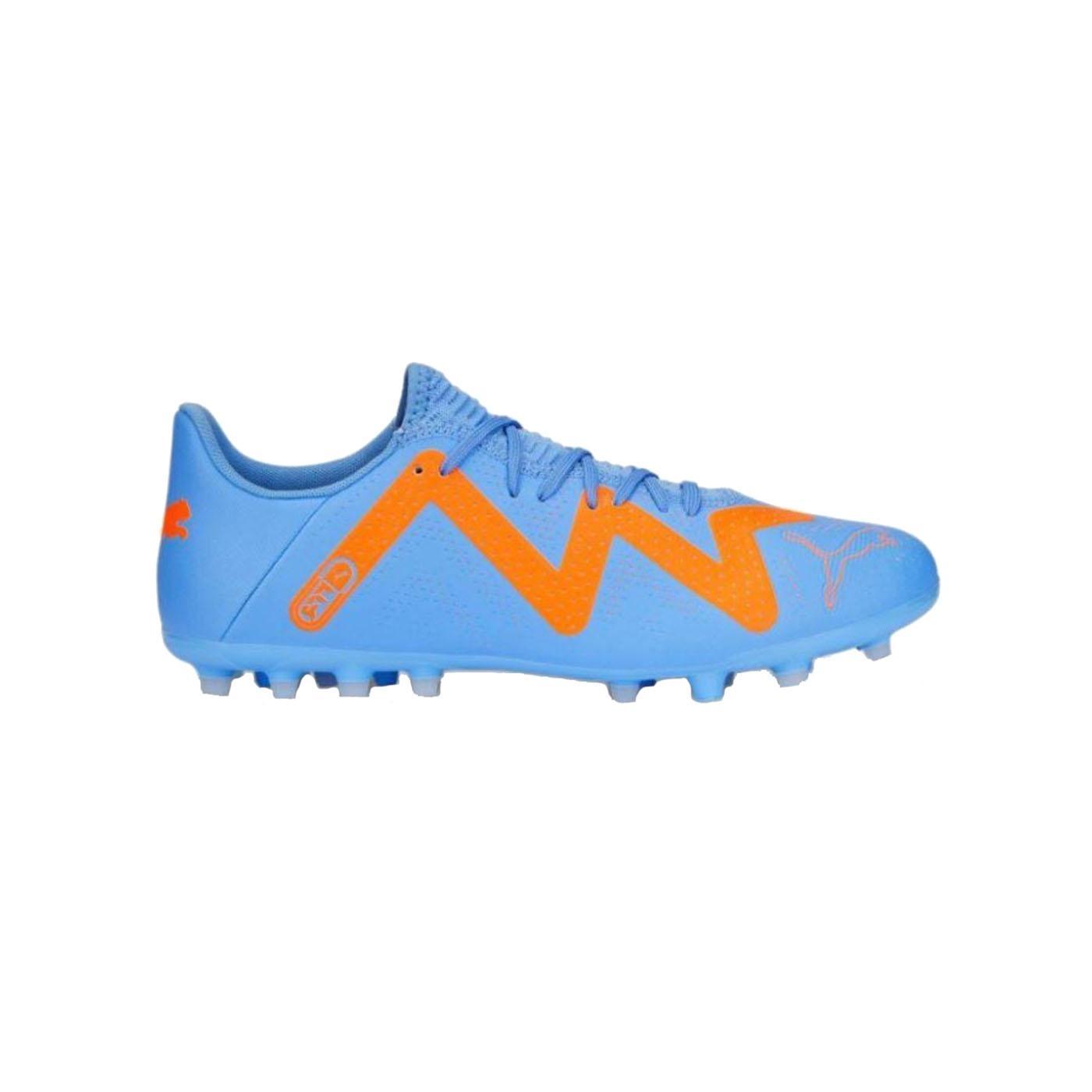 Bota Fútbol Hombre Puma Future Play MG Lila/Naranj