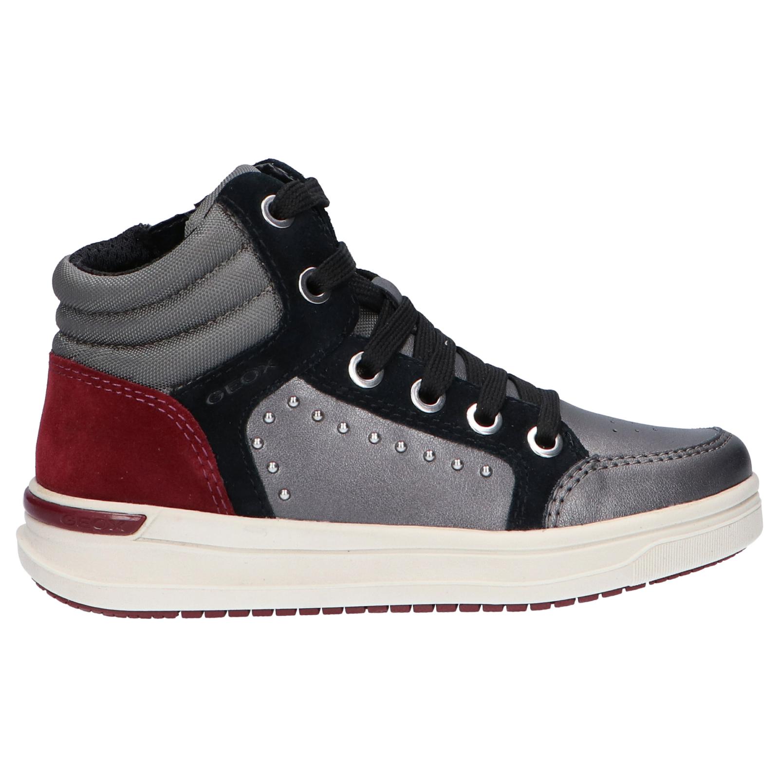 Geox j941za 0nffu j aveup c9002 dk gray girls' sneakers