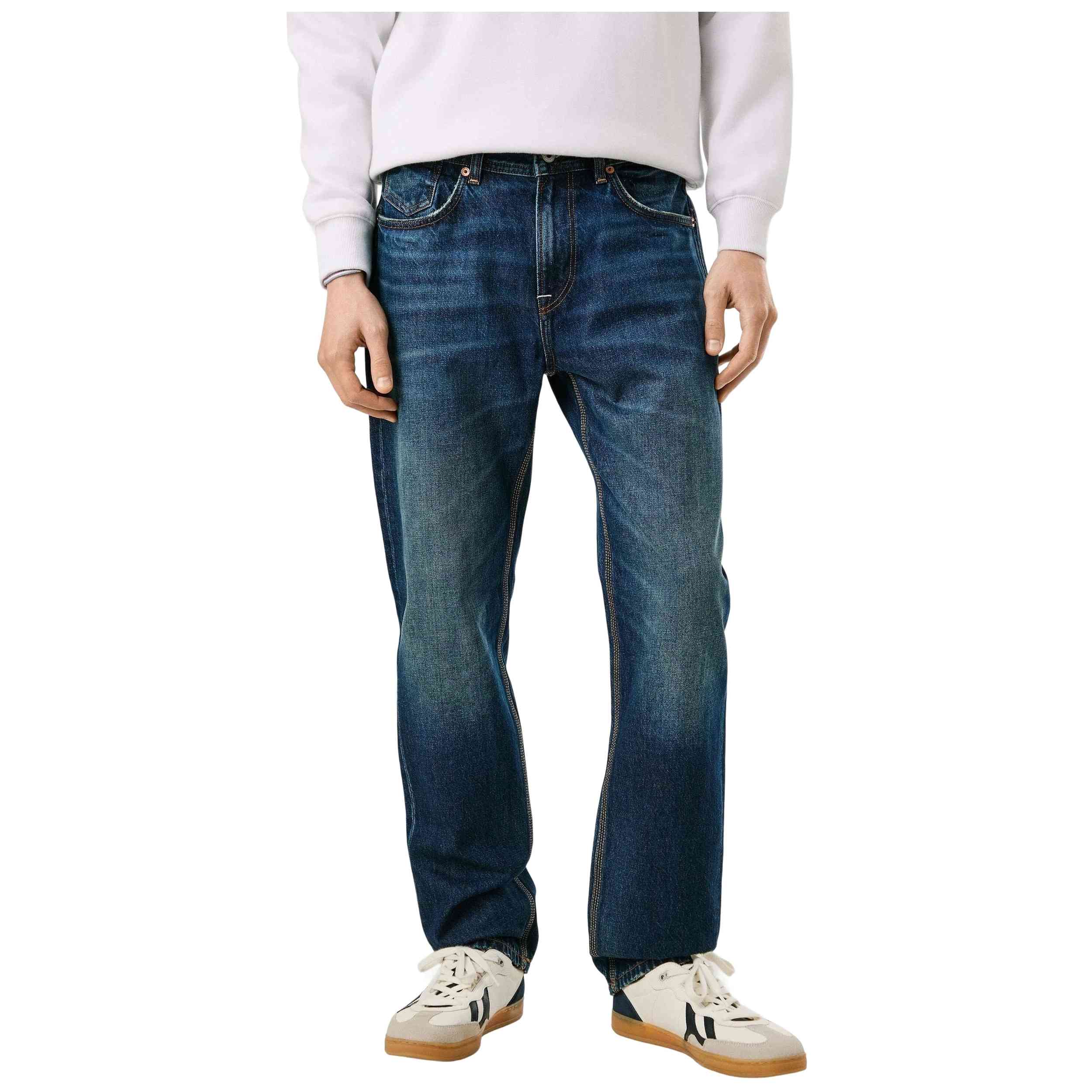 Textil Pepe Jeans modelo Straight Jeans Byron Fs Dk Blue Tinted en color Azul