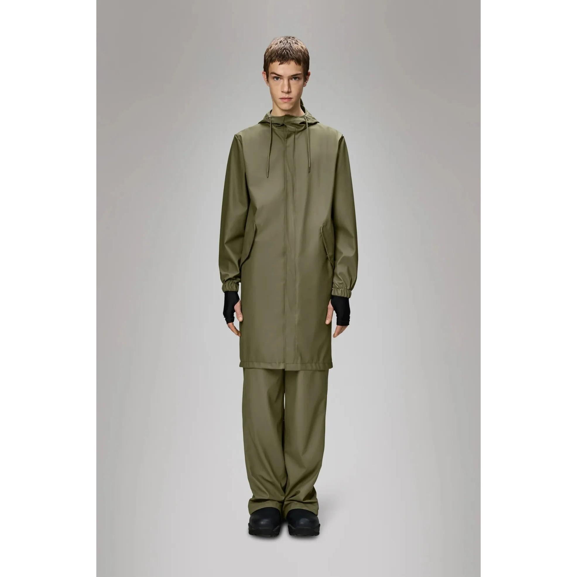 Rains Chubasquero Fishtail Parka Verde Marsh