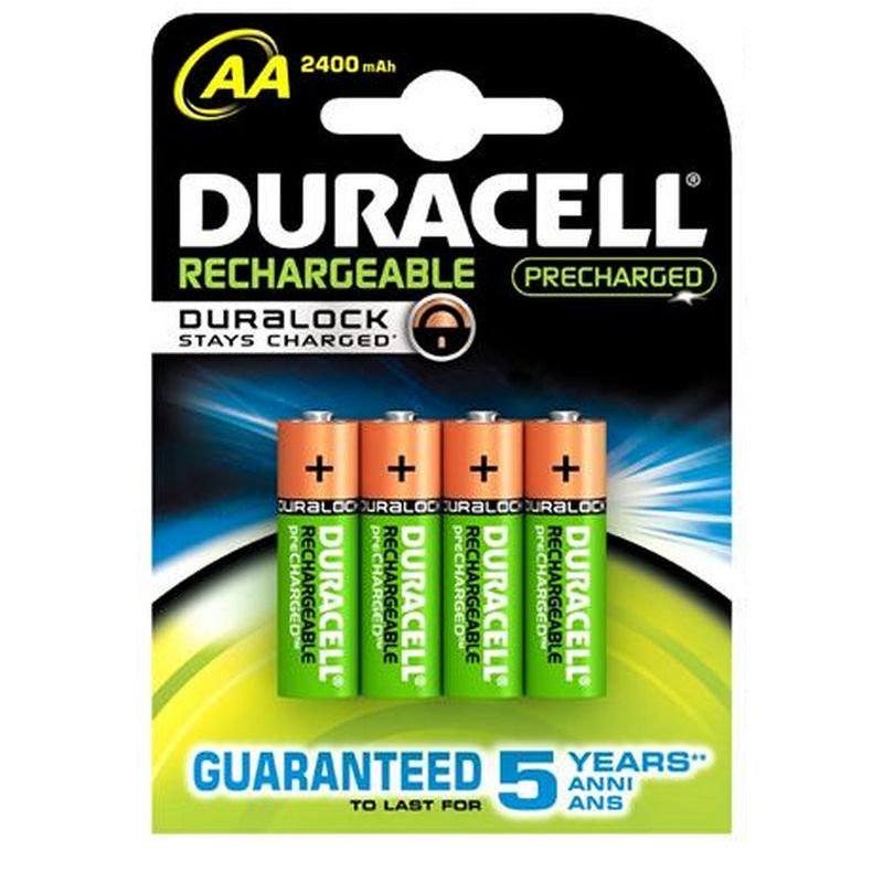 PILA RECARGABLE AA LR06 2500mAh DURACELL Duracell