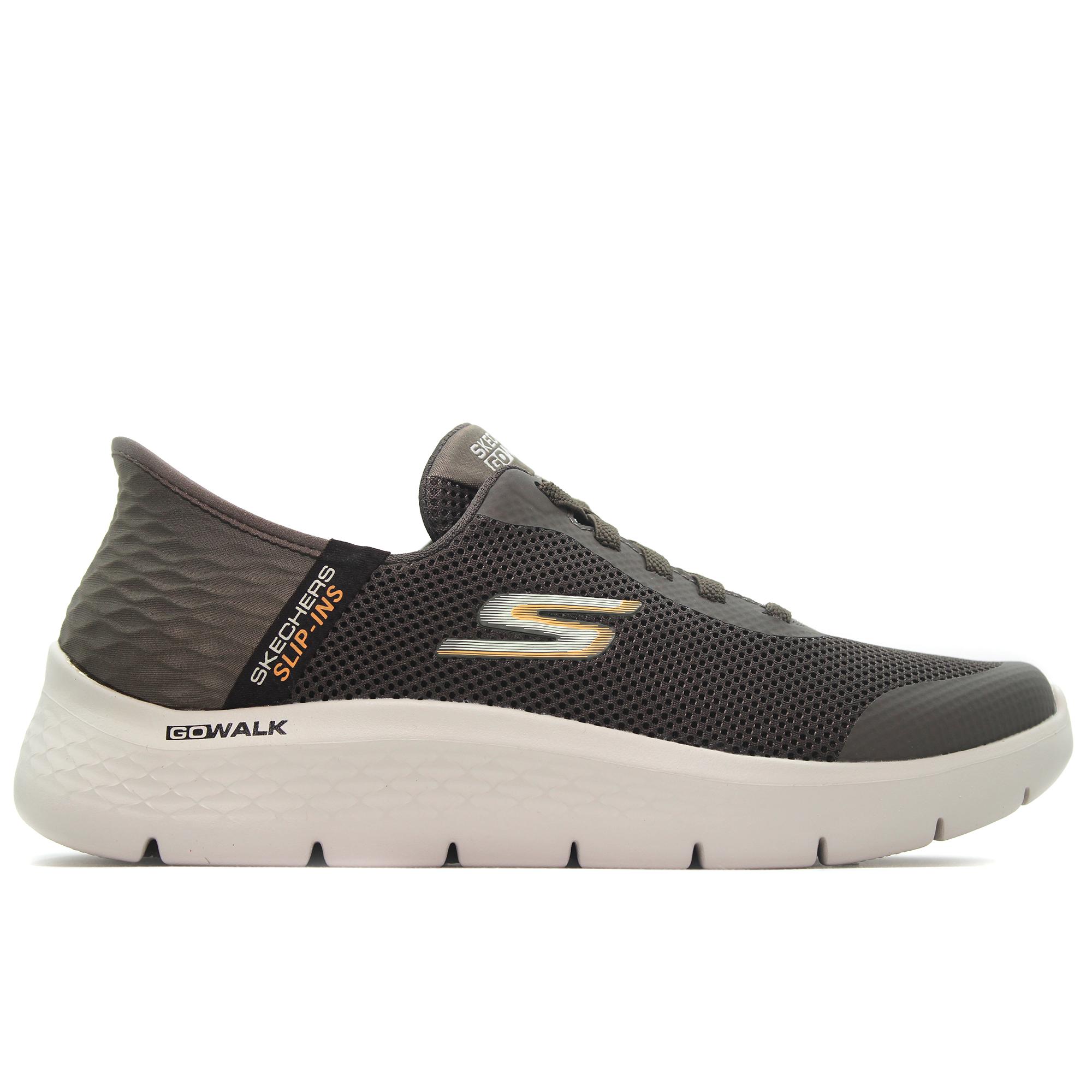 Skechers 216324 Zapatilla deportiva de malla, con cordón elástico y Hell Pillow, suela de goma, para caballero