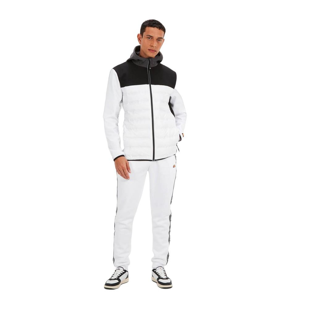 Chaqueton Ellesse Aurunci Blanco Negro Jacket Sxt19107-908
