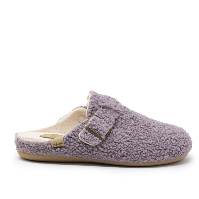 Zapatillas de estar por casa muj CABRERA 3212 MALVA ZUECO BORREGUILLO MALVA 36790 25I