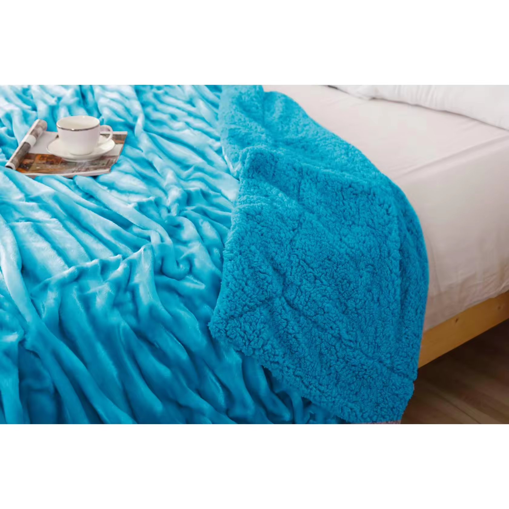 Mantas Sofa/Cama Reversible Sedalina Plaid Franela Moderna, Manta Polar de Sherpa Multiuso con Microfibra Extra Suave y Borreguitos, 3 medidas, 8 colores.