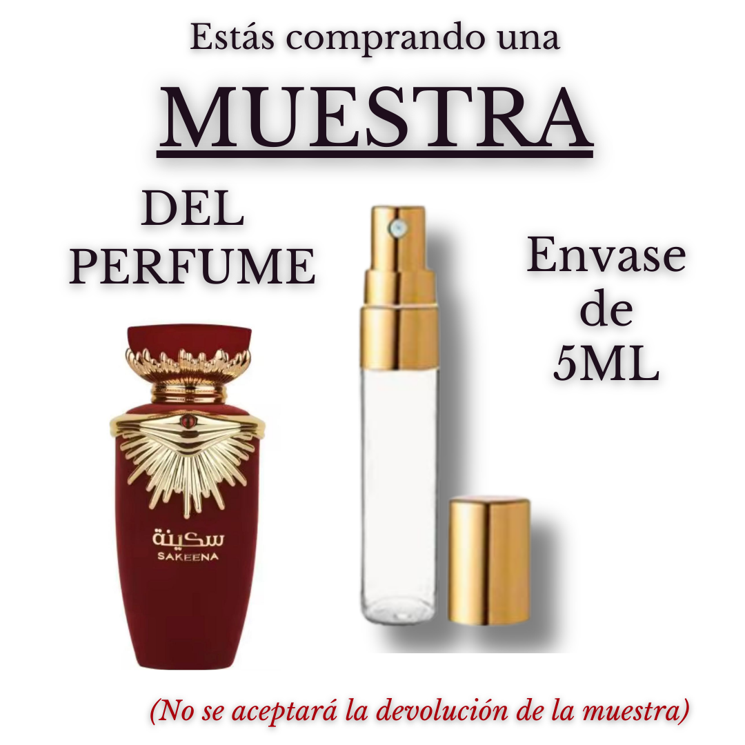 Sakeena Eau e Parfum para Mujer - Lattafa. Con acordes cítricos, frutales y florales.