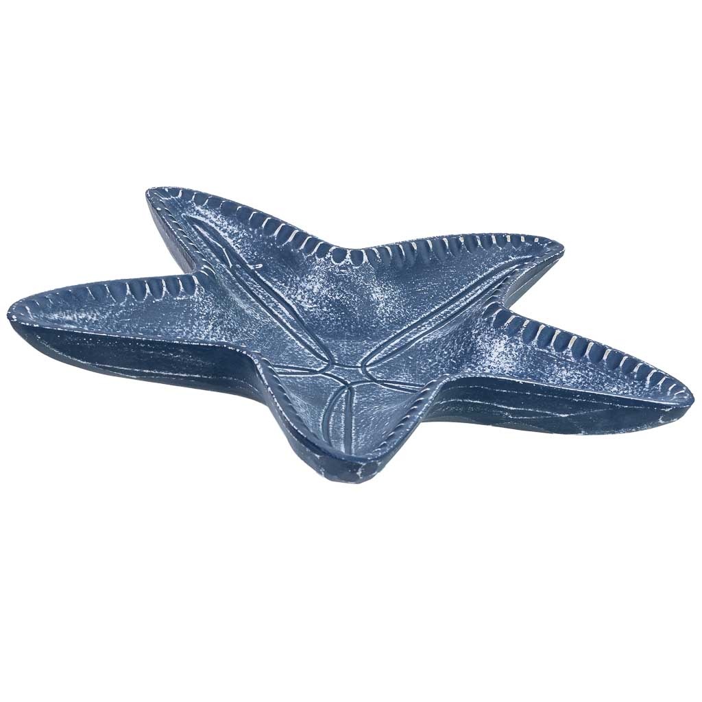 Wonderlust Deco - Bandeja de decoración estrella de madera 40x39x5h cm