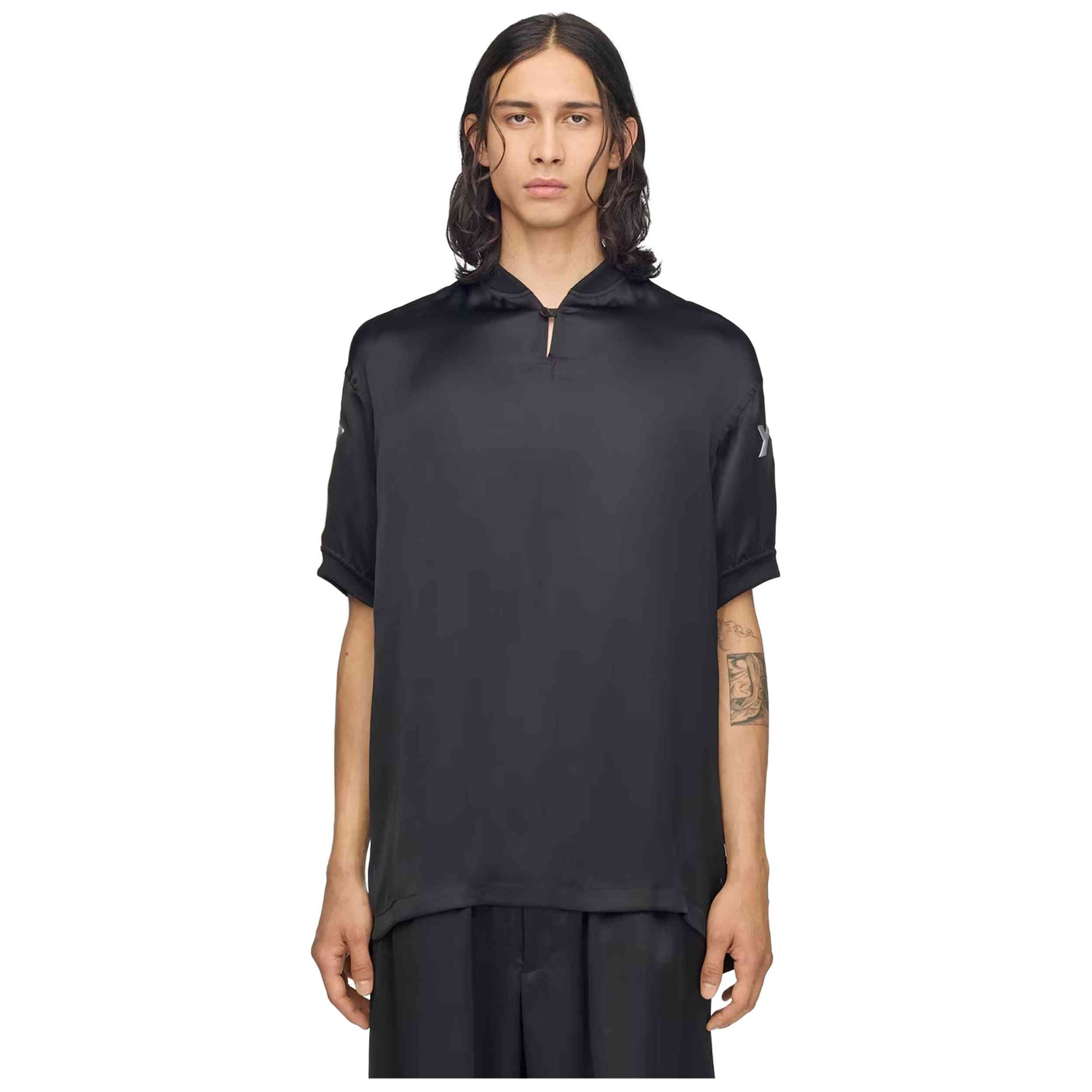 Camiseta De Manga Corta Adidas modelo Y-3 Liquid Logo Satin "Black" para Hombre en color Negro