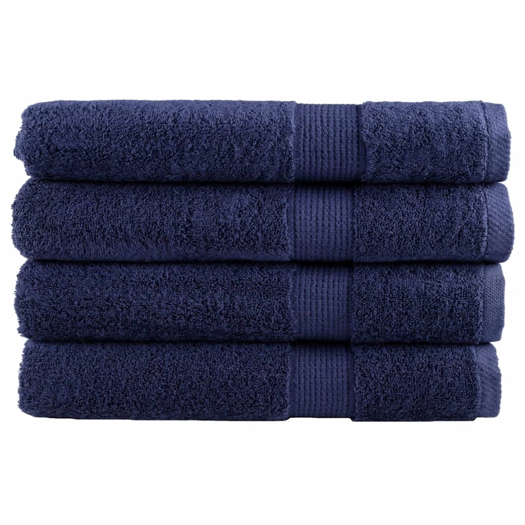 vidaXL Toallas premium 4 uds 100% algodón 100x200 cm 600 gsm Color Dorado,  Antracita,  Azul y mas