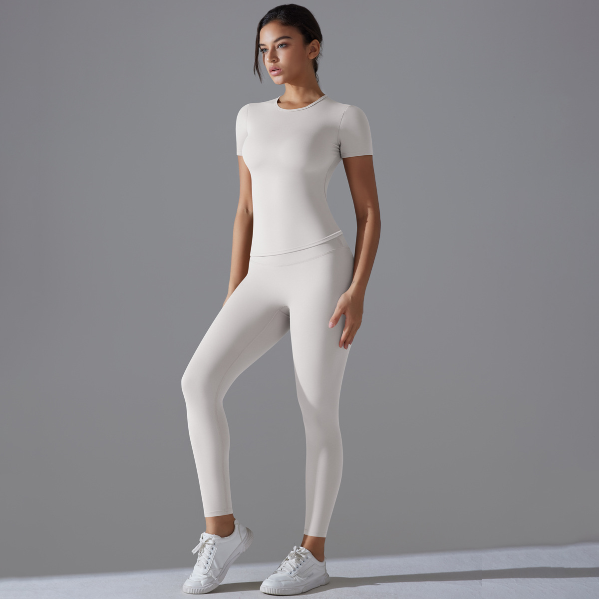 CA Conjunto de Mallas de gimnasio de secado rápido, traje de Yoga, Conjunto Deportivo with manga, transpirable, elástico, Gimnasio, Yoga, FitneDelgado, Top activo, pantalón de Yoga ajustado