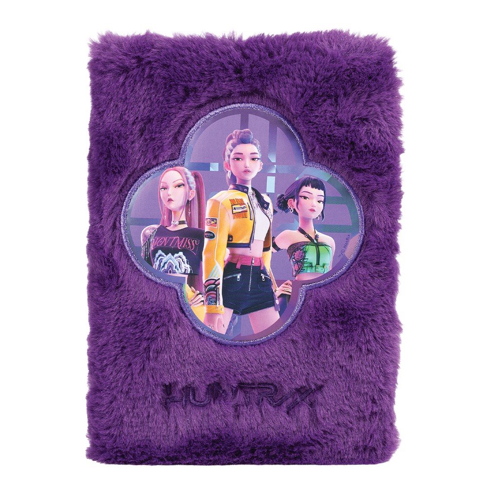 KIDS LIBRETA A5 PLUSH HUNTRIX K-POP DEMON HUNTERS NAVIDAD 15x2x21 Cms.