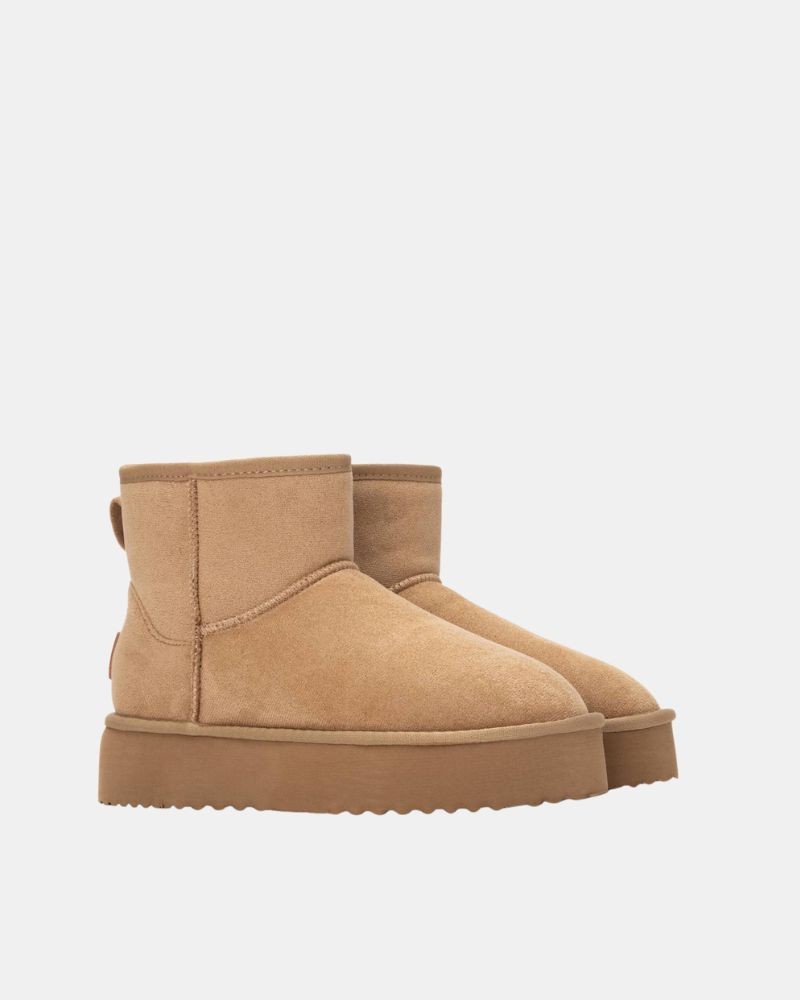 XTI 144441 Botines Bajos Australianas Mujer Beige
