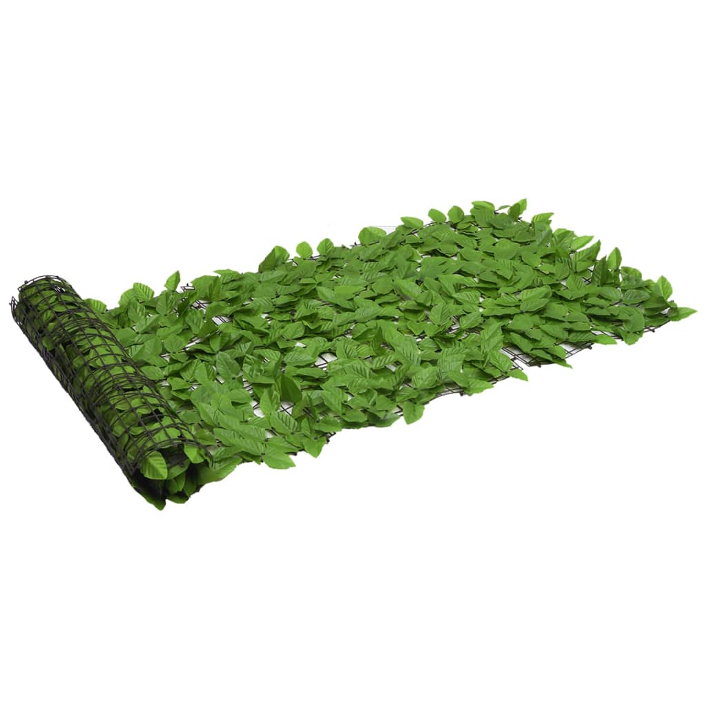 vidaXL Toldo para balcón con hojas 500x75 cm Color Verde oscuro, Verde,