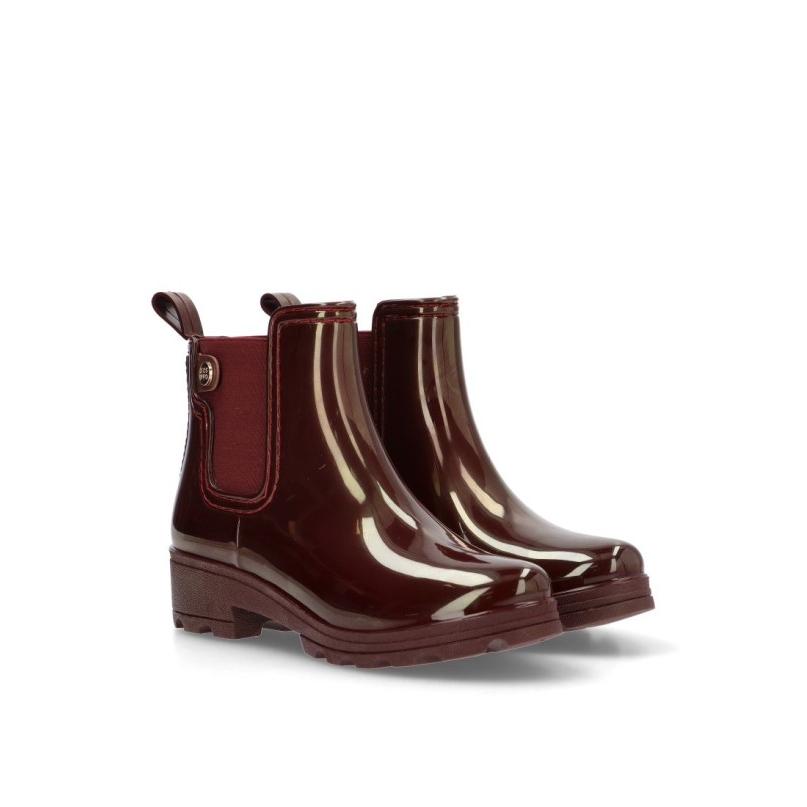 Bota Y Botin Agua Gioseppo - Mujer - Suela Plana - Modelo 40840 - Color Burdeos