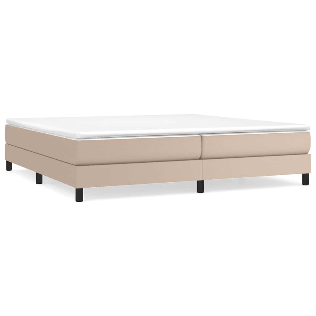 vidaXL Estructura de cama con somier cuero sintético  200x200 cm Multicolor