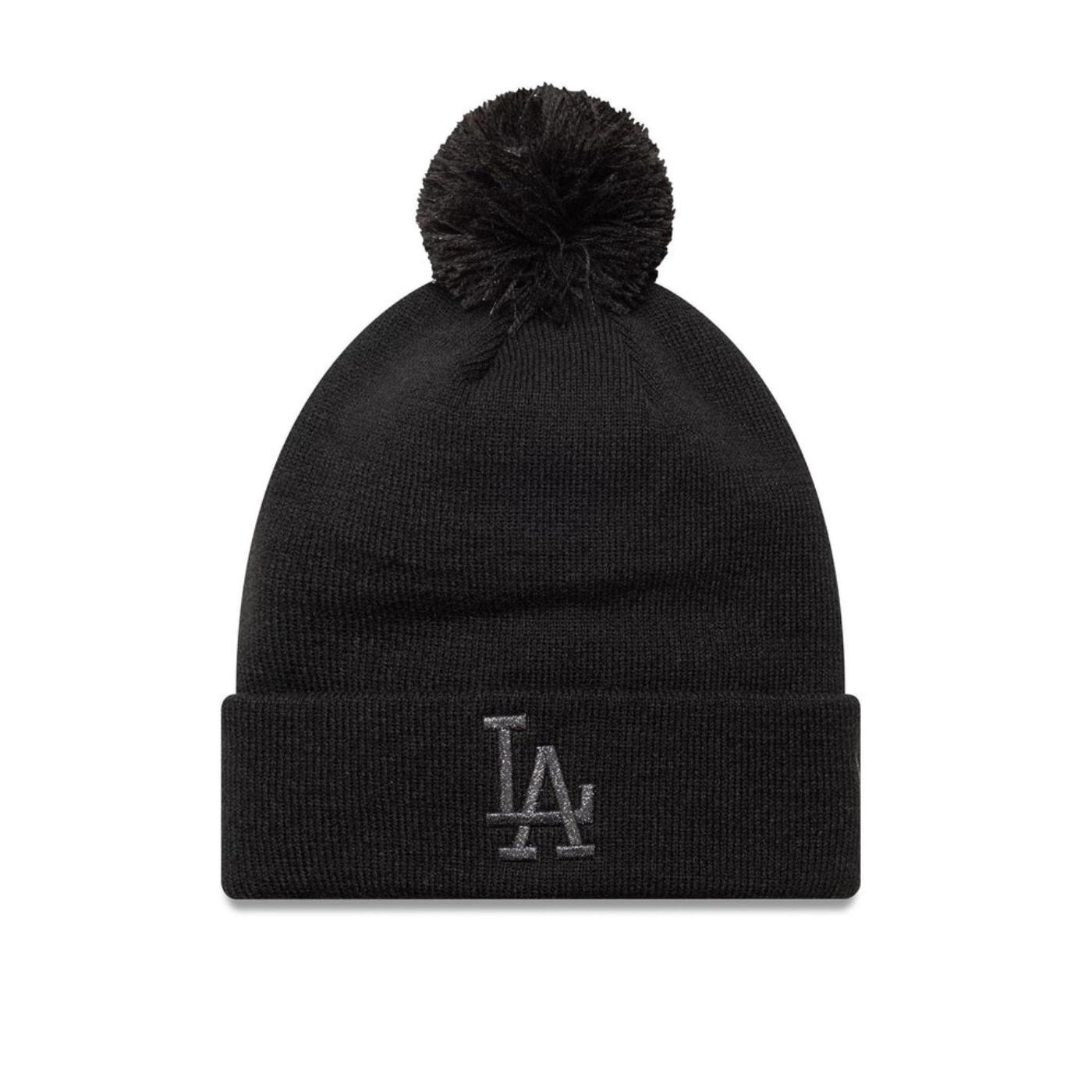 Gorro new era LA Dodgers metallic bobble negro de mujer.
