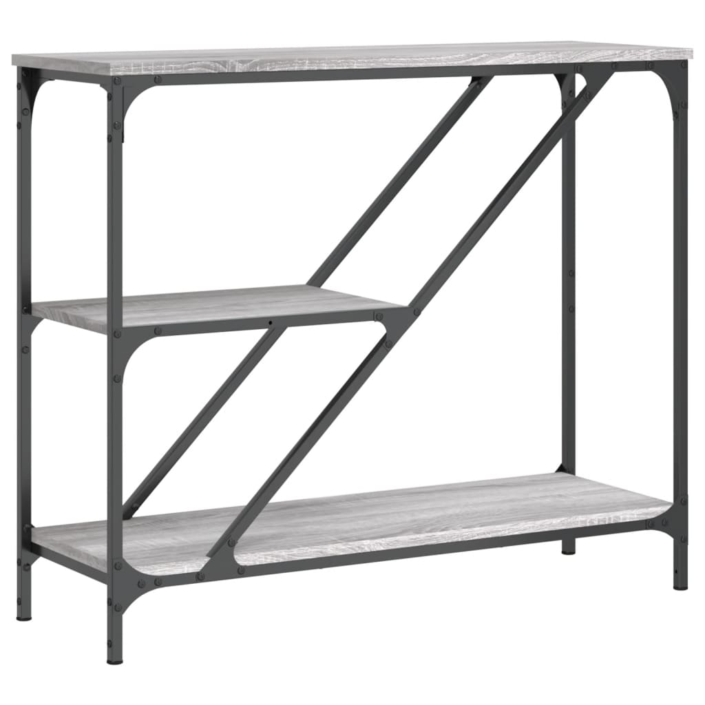 Vidaxl Mesa Consola Madera de Ingeniería 88,5x30x75 Cm Negro