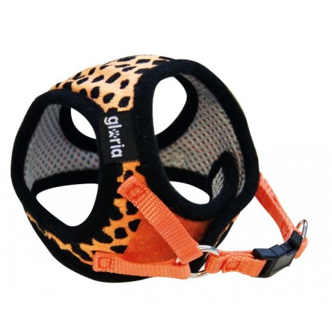 Gloria Arnés Leopardo Para Perros Y Gatos Naranja - Talla S