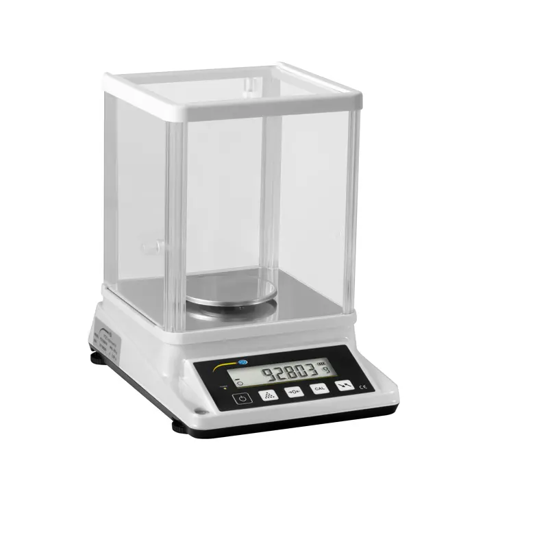 Balanza de análisis con cómputo de piezas / Posibilidad de usar pilas para uso móvil / Burbuja de nivel para una correcta nivelación de la balanza / Interfaz RS-232 / Apta para uso móvil / PCE Instruments