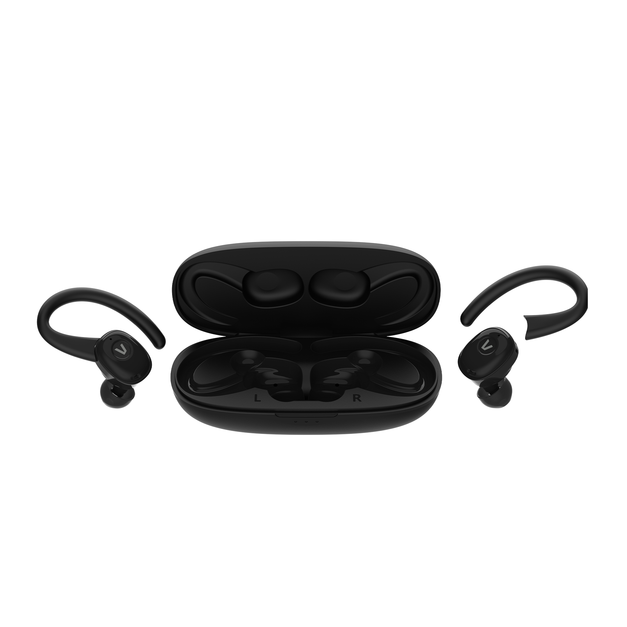 Vieta Pro Auriculares Bluetooth Deportivos con Cancelación de Ruido, Autonomía 22h, Resistencia al Agua IPX5 - Auricular Dual Pairing con estuche de carga Match 4