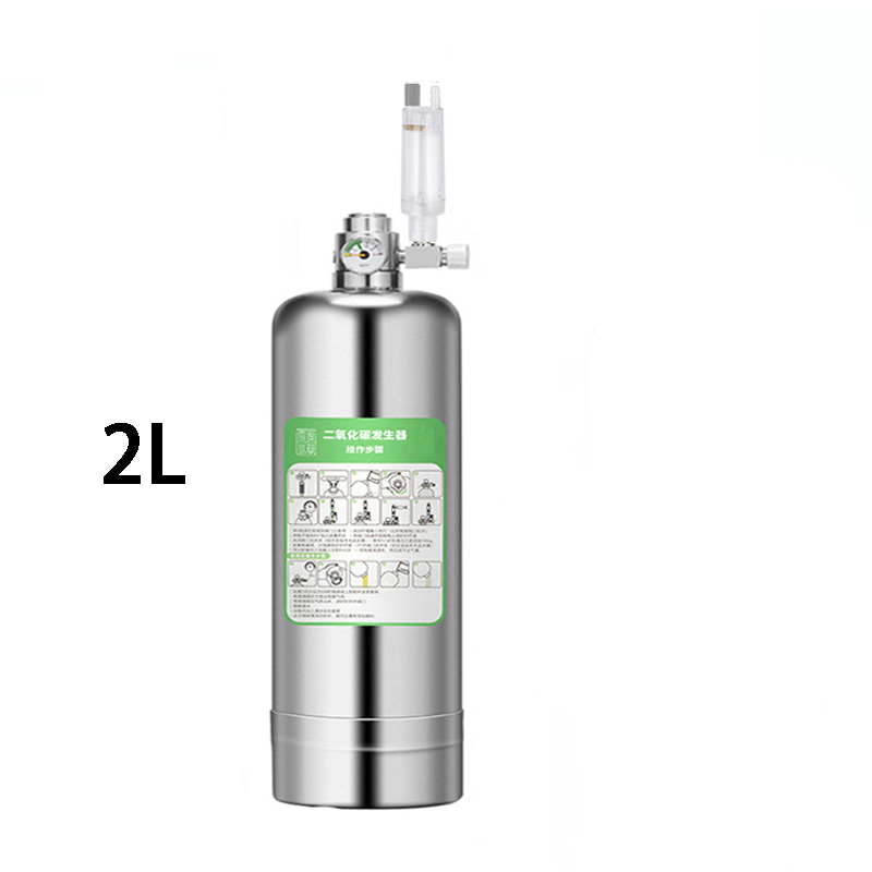 TK Kit De Generador De CO2 Para Acuario Sistema De Reacción De Dióxido De Carbono En Acero Inoxidable Para Plantas Y Peces