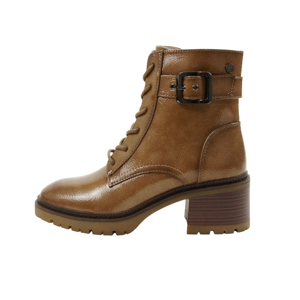 Xti mod. 144275 botín para mujer en charol sintetic, cordones