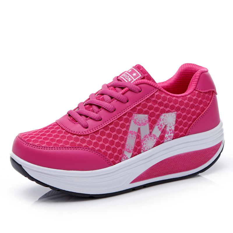 TK Zapatos de plataforma de malla para otoño e invierno 2025, zapatos de viaje para exteriores, zapatos deportivos para mujer