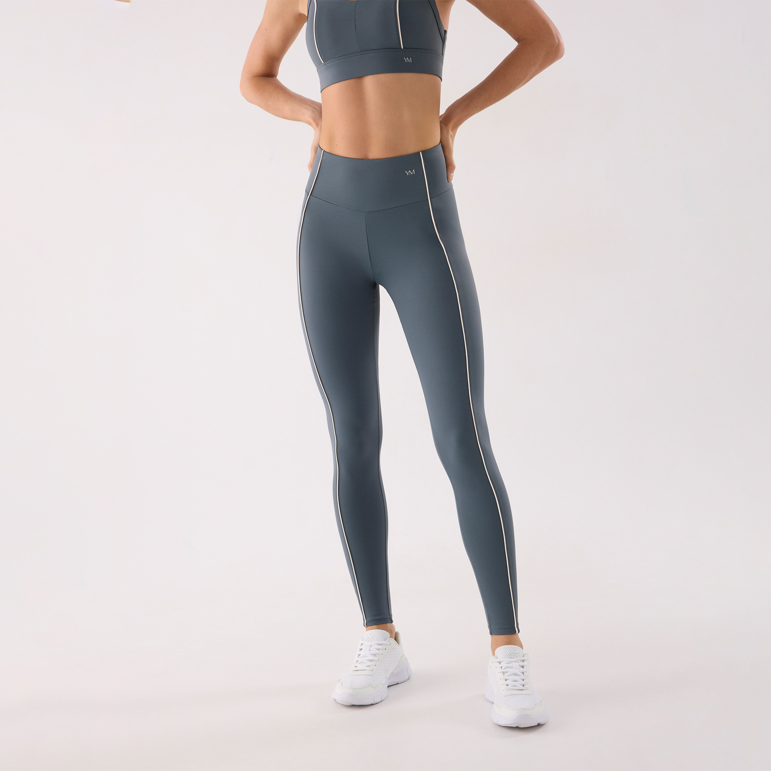 Ysabel Mora - Leggings deportivos largos efecto push-up azul