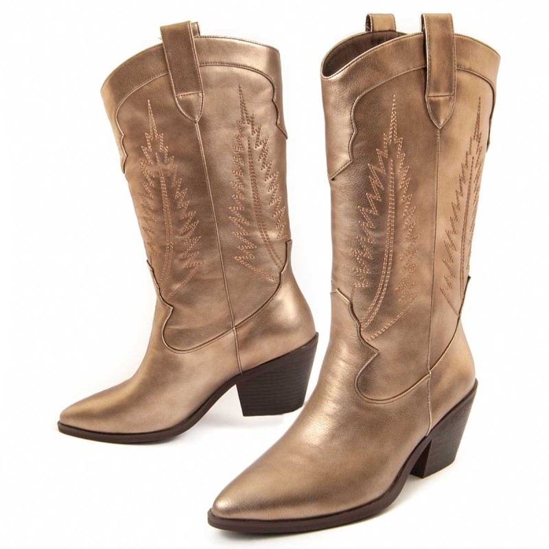 Bota De Tacón Para Mujer.  Montevita  Tejan2  96673