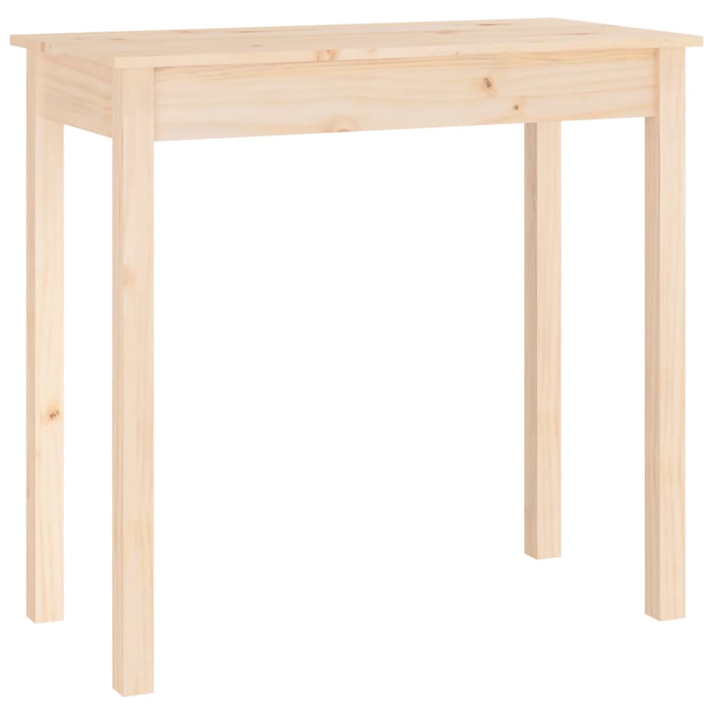 Mesa Consola de Pino Maciza Vidaxl 80x40x75 Cm Natural