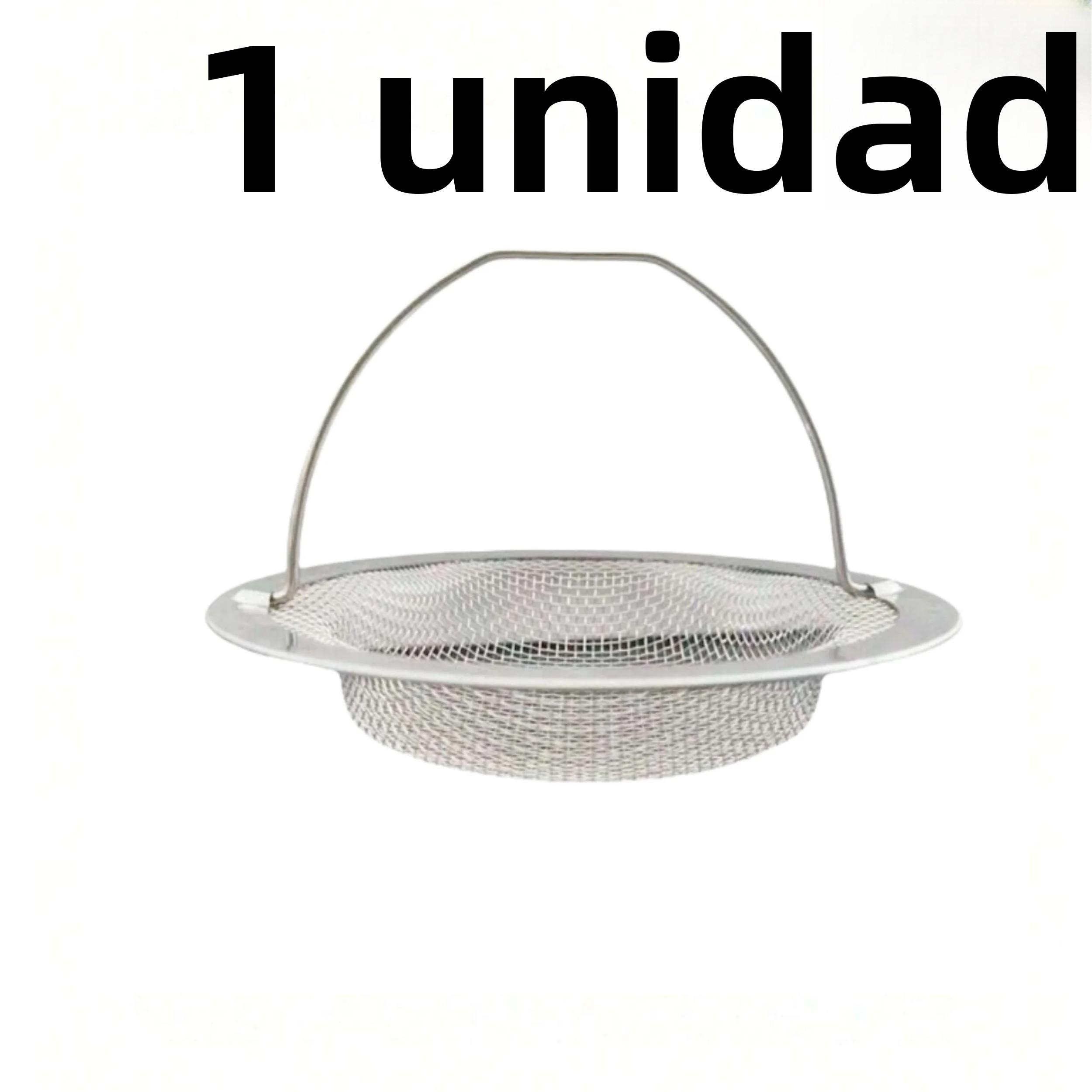 TK Estrador De Fregadero De Cocina Con Mango Filtro De Malla De Acero Inoxidable Evita Atascos Captura Residuos De Alimentos Y Cabello
