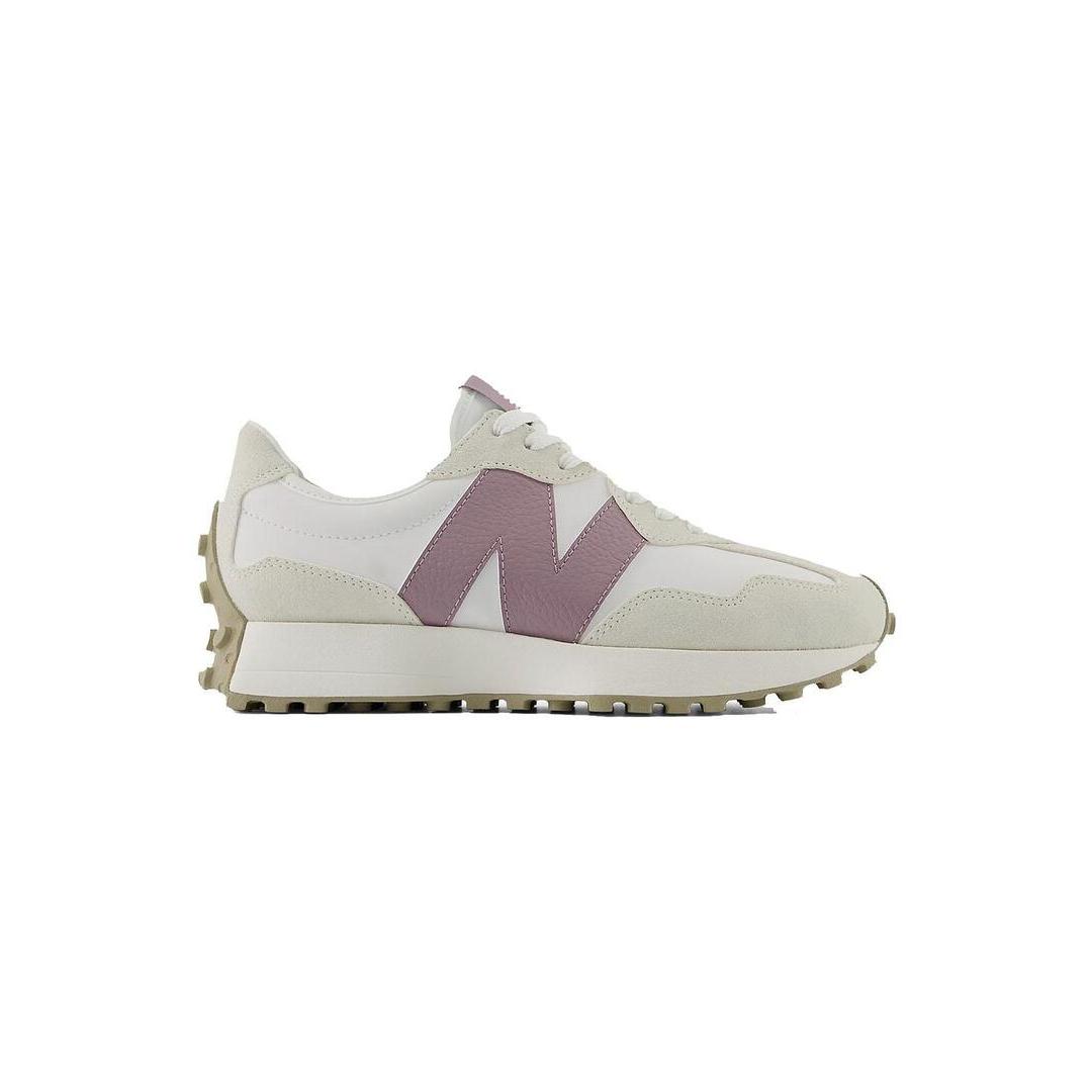 Zapatilla Mujer New Balance 327 Blanca Malva
