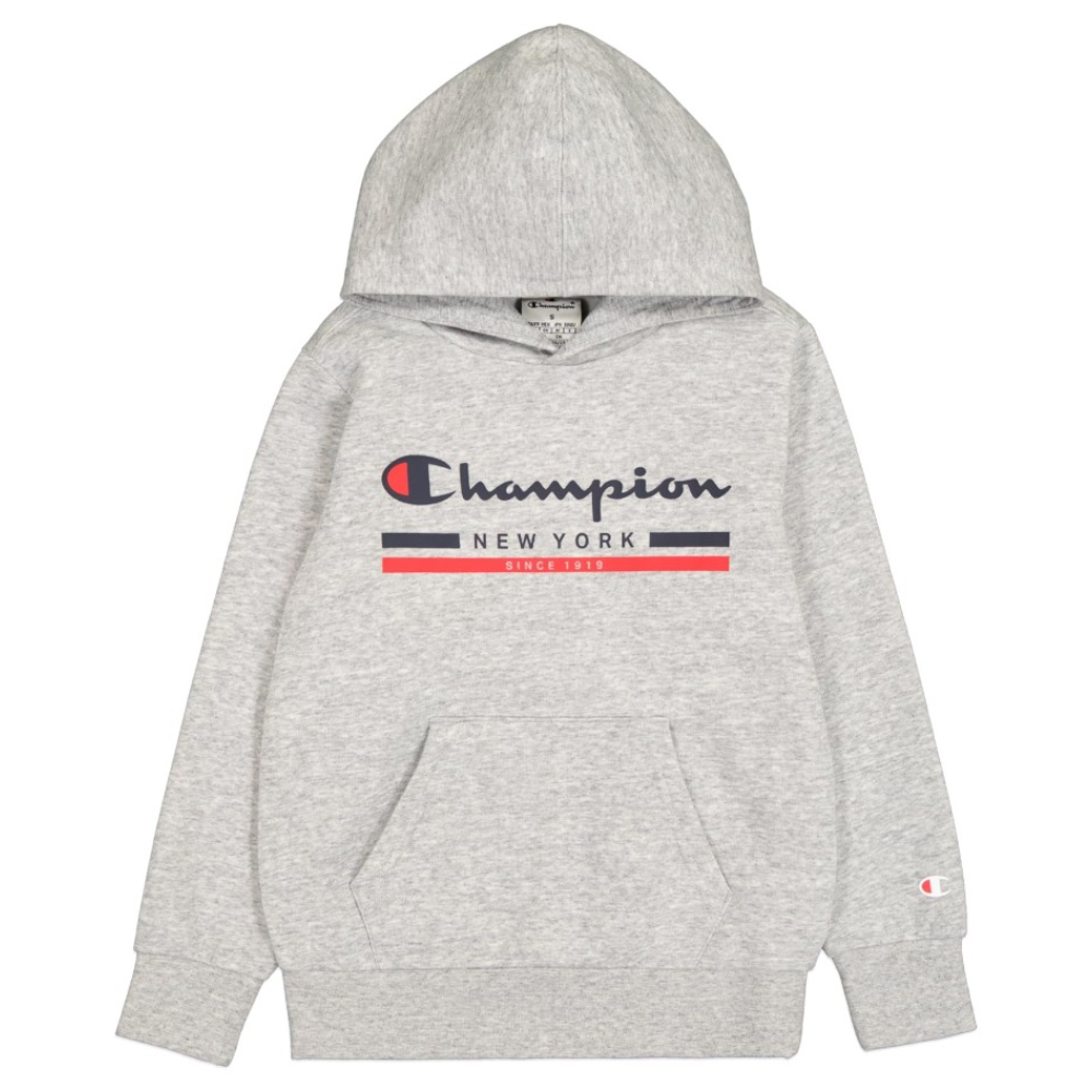 CHAMPION SUDADERA GORRO GRIS VIGORE JUNIOR