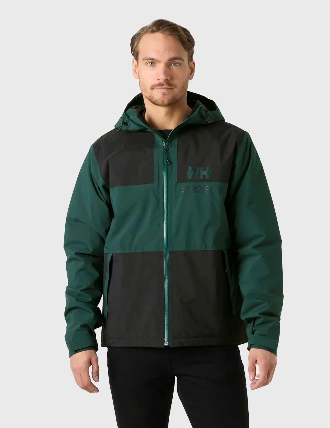 Helly Hansen Ace Ins Rain chaqueta verde para hombre
