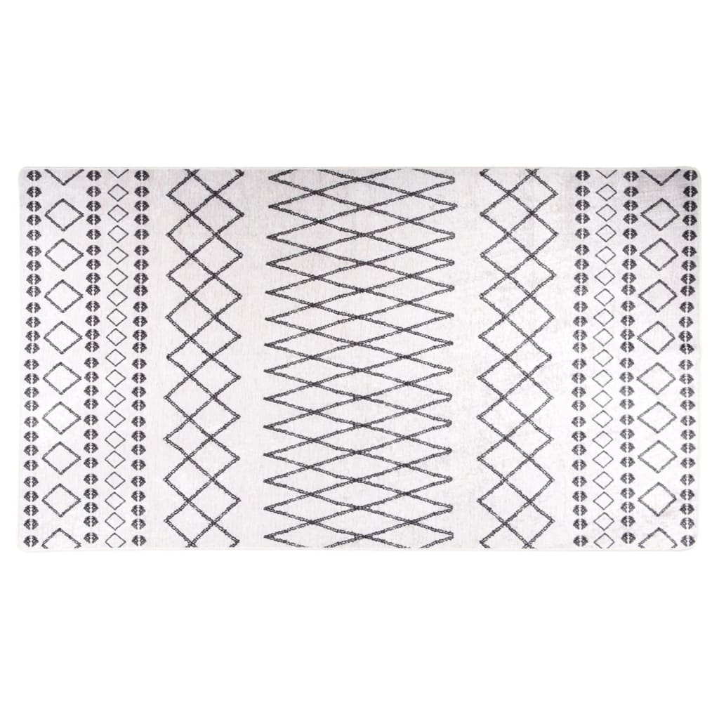 Vidaxl Alfombra Lavable Antideslizante Multicolor 190x300 Cm Gris