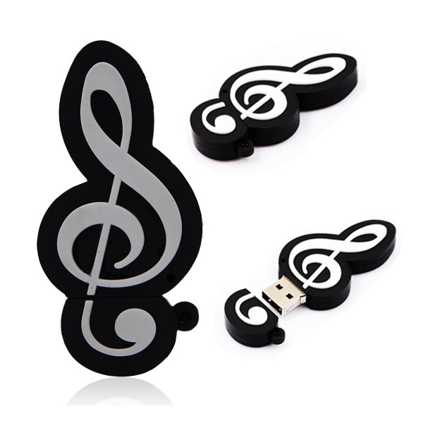 Lote 10 Memorias USB Nota Musical 8 GB Pendrives Bodas Detalles, regalos y recuerdos de Boda